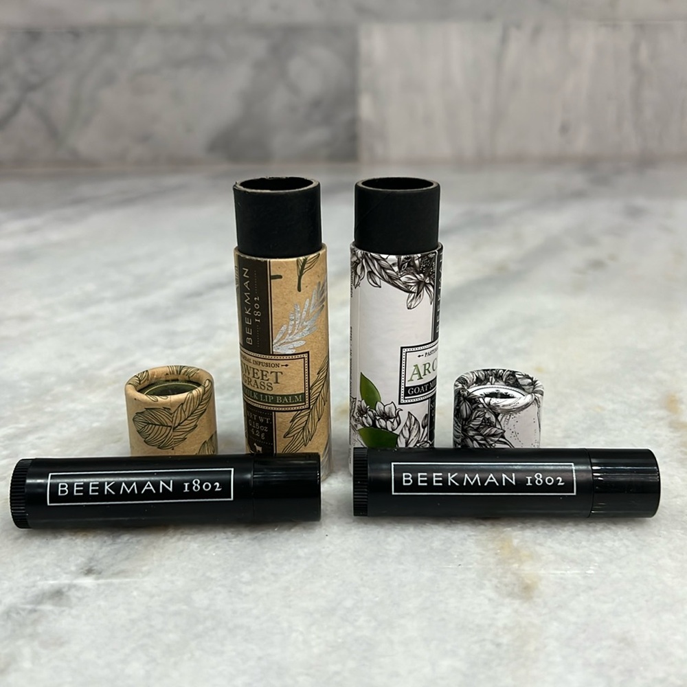 BEEKMAN 1802 Goat Milk Lip Balm 2PC Bundle - Picture 2 of 4